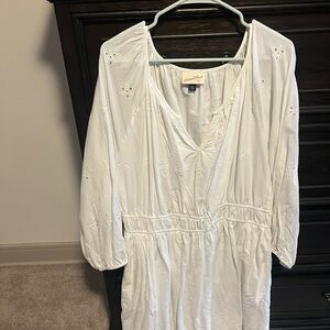 Universal Thread White Eyelet Boho Midi Dress